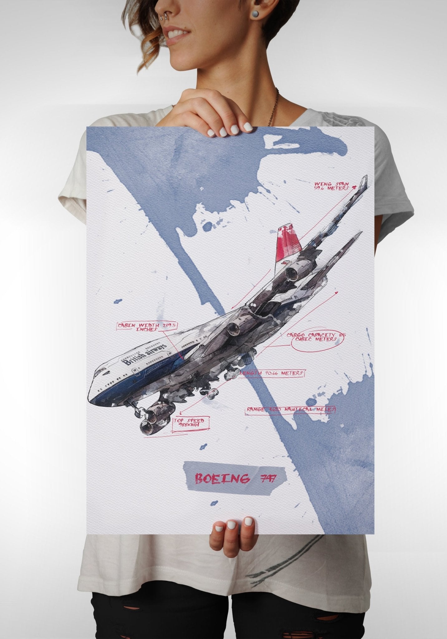 747 Jumbo Jet - Sharpstrokez