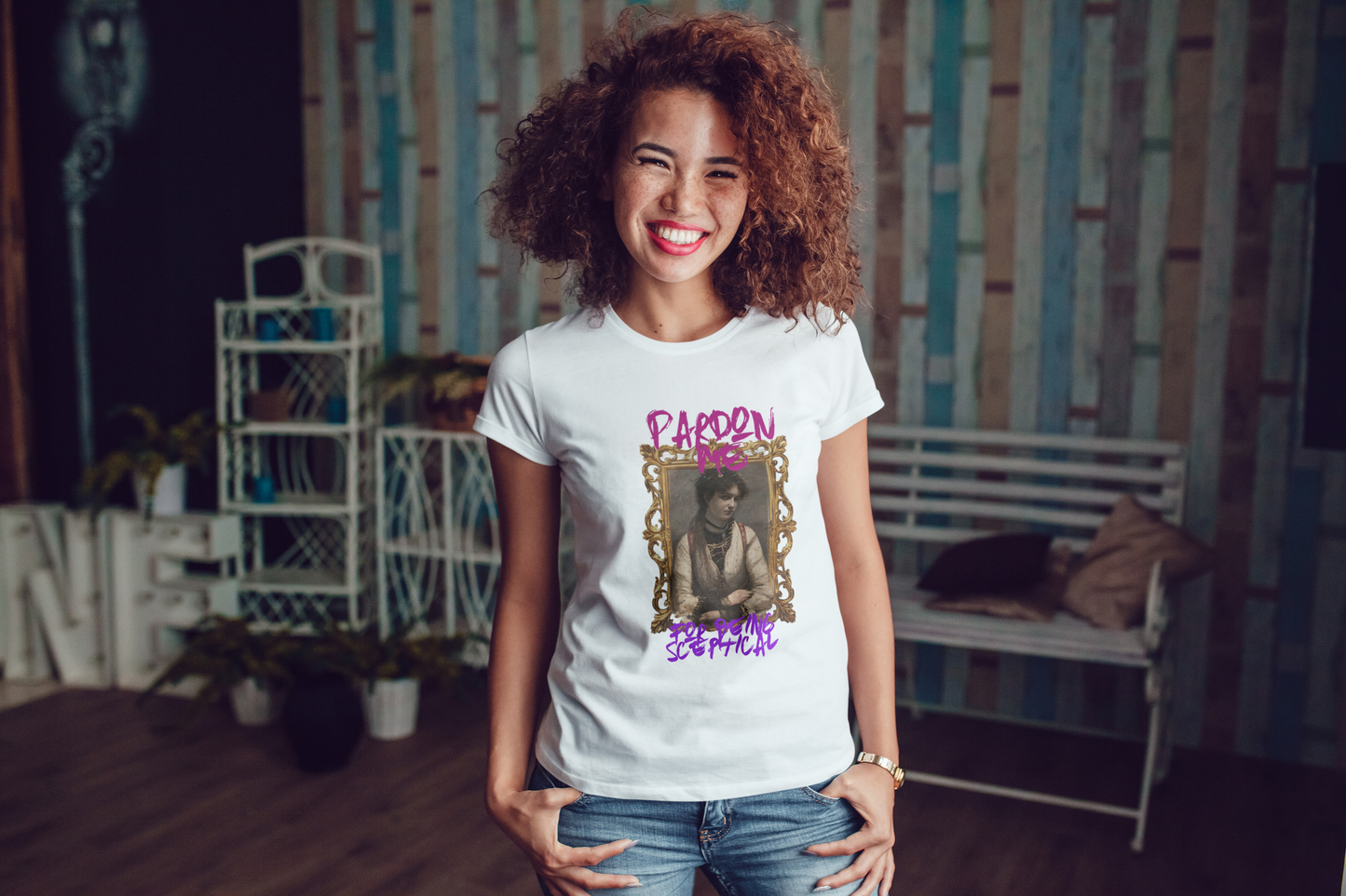 Pardon Me For Being Sceptical Woman T-Shirt