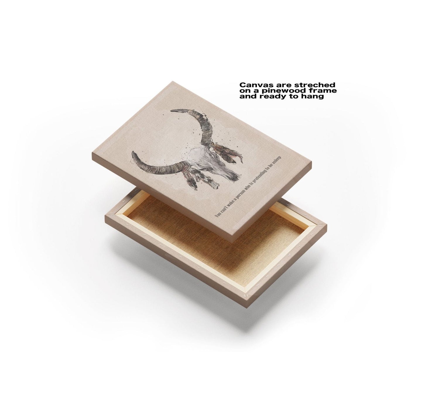 Motivational Quote Native American Buffalo Skull - Sharpstrokez