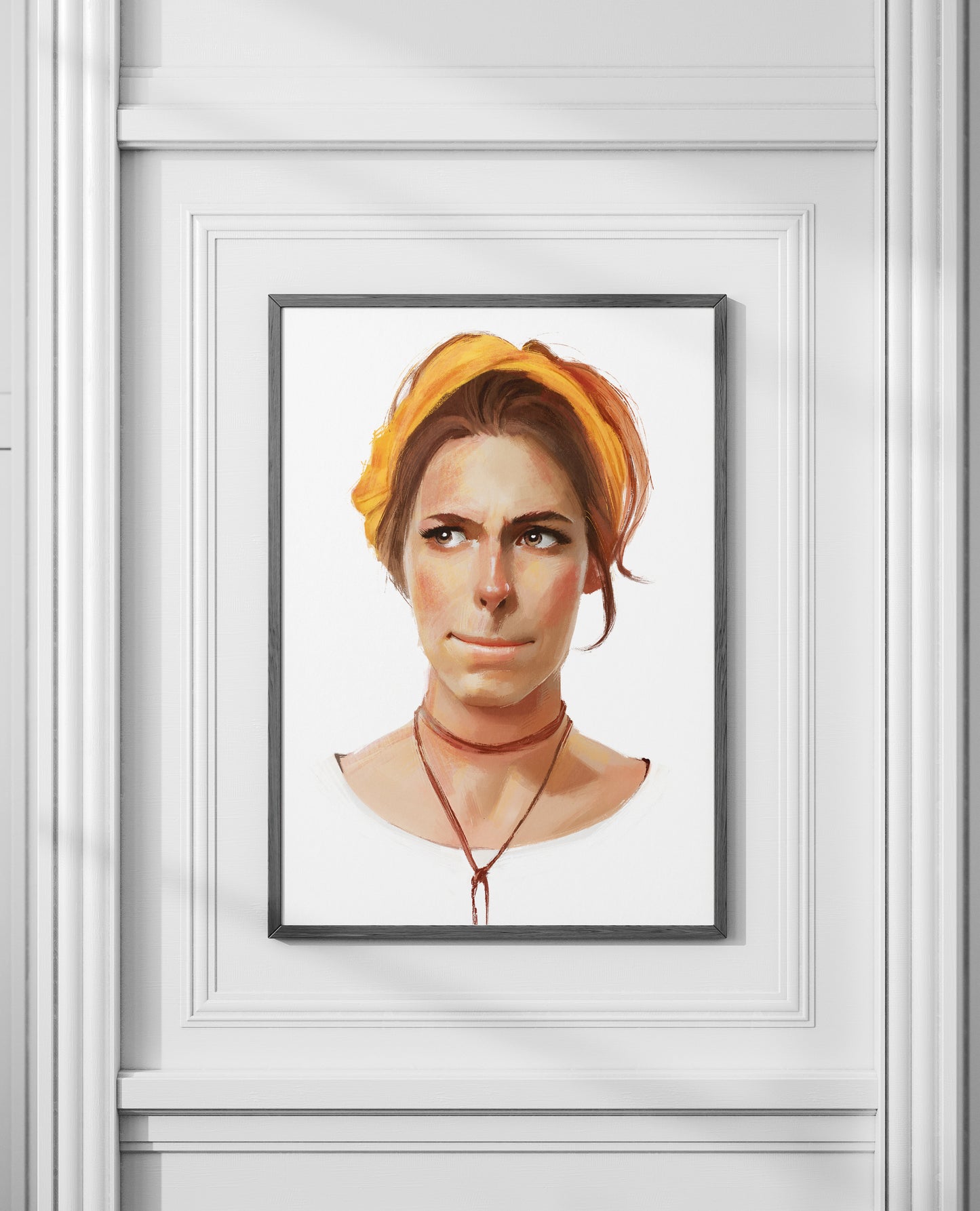 DIGITAL Gouache Style Portrait FEMALE