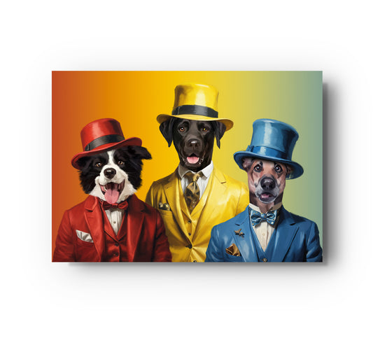 DIGITAL Three Gents Custom Portrait