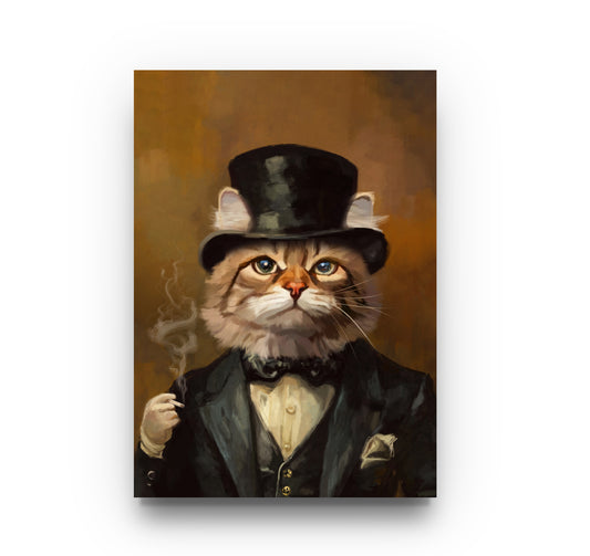 DIGITAL Gentleman With a Cigarette Custom Portrait