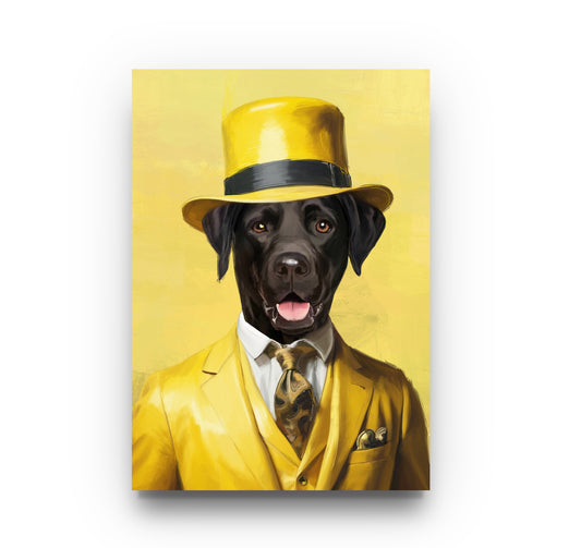 DIGITAL Yellow Gentleman Custom Portrait