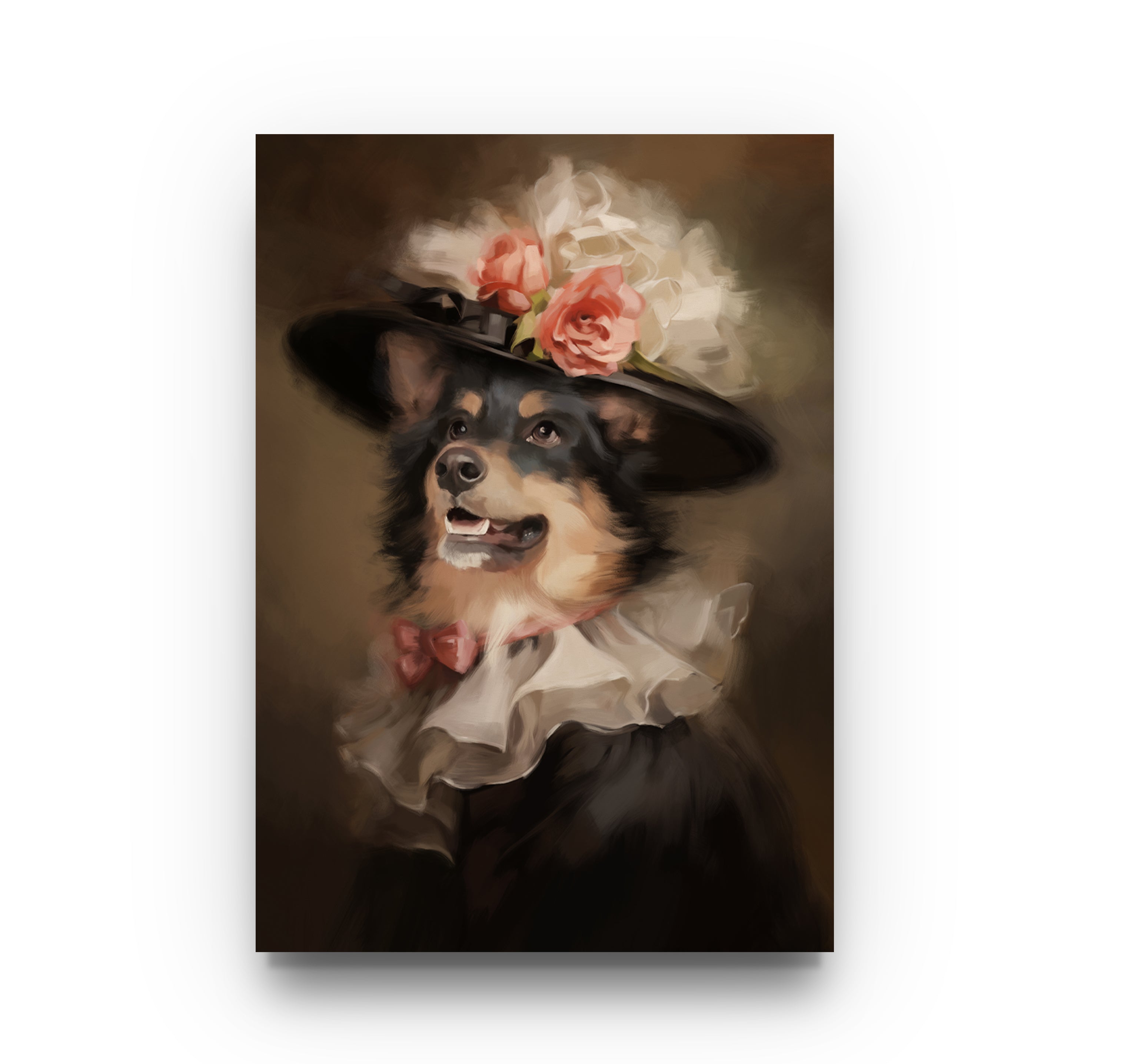 DIGITAL Lady With a Flamboyant Hat Custom Portrait