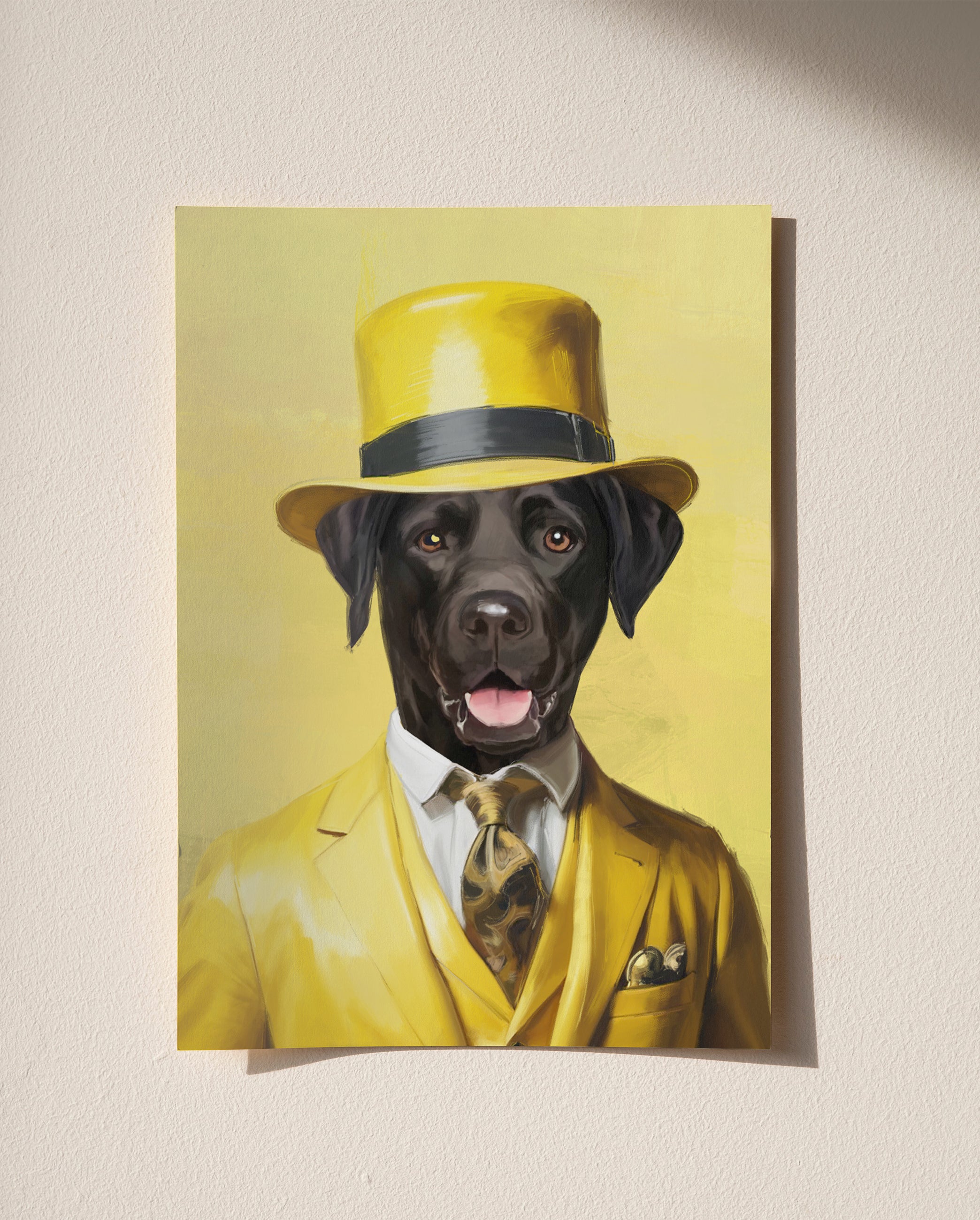 DIGITAL Yellow Gentleman Custom Portrait