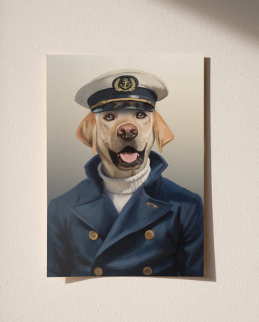 DIGITAL Sea Captain Custom Portrait