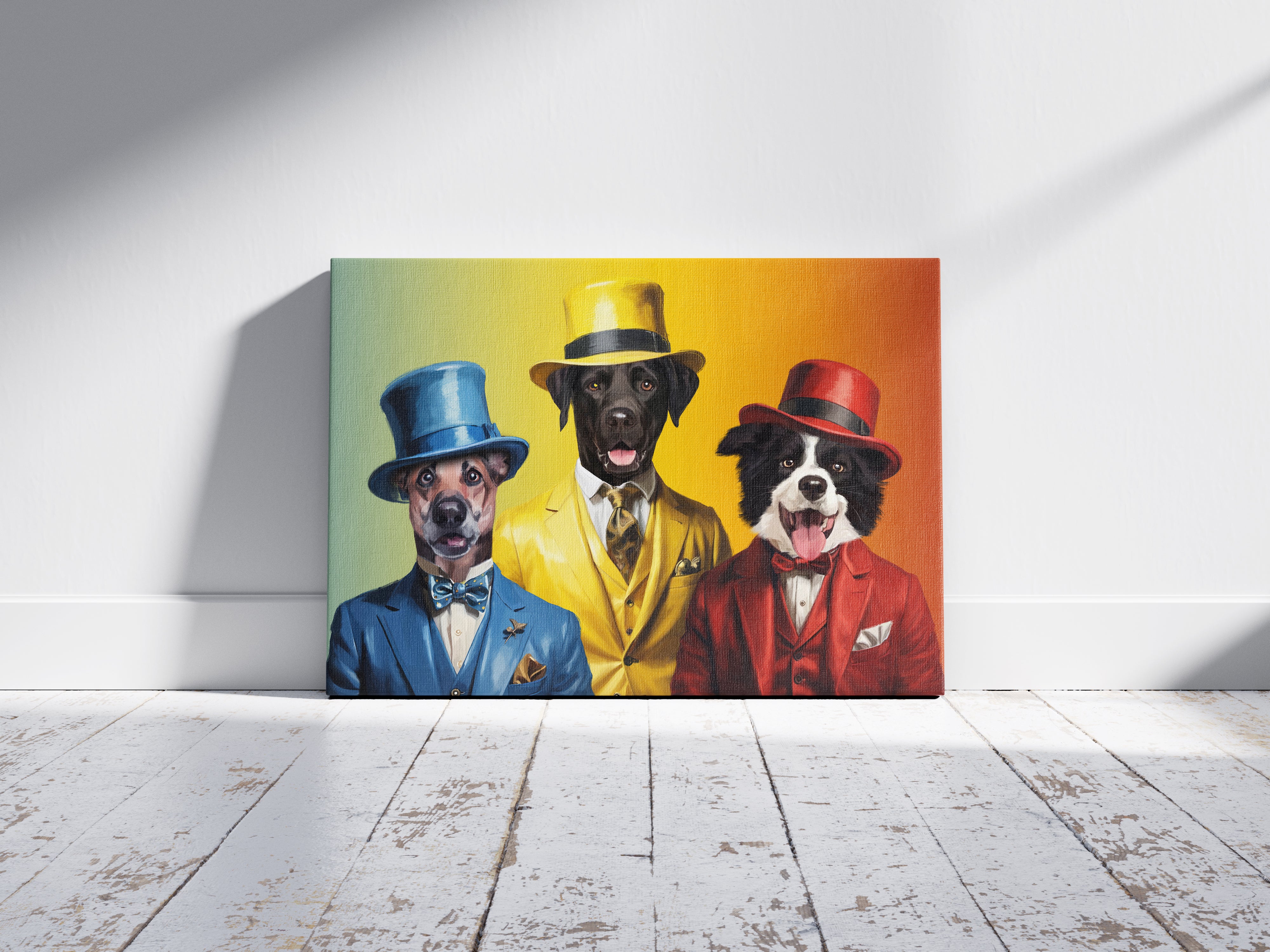 DIGITAL Three Gents Custom Portrait