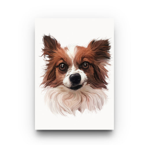 Personalised  Gouache Dog Portrait (Head)