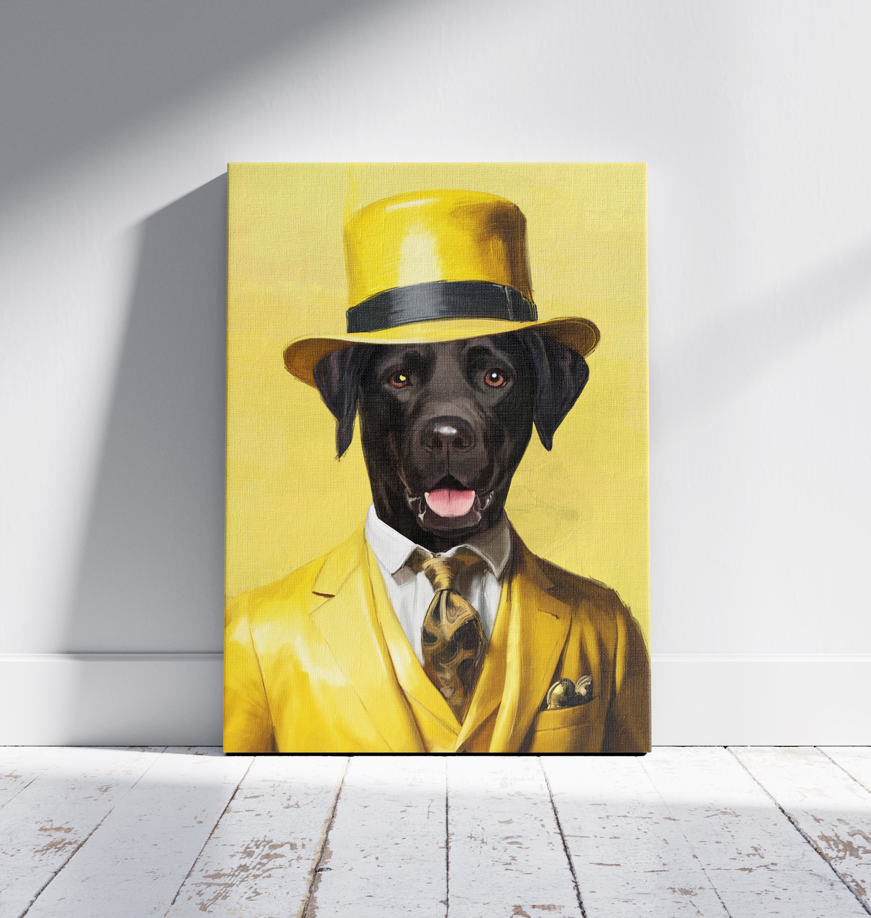 DIGITAL Yellow Gentleman Custom Portrait