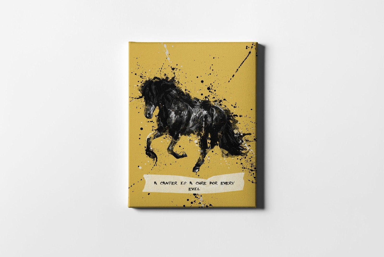 Inspirational Quote Monochromatic Horse Art - Sharpstrokez