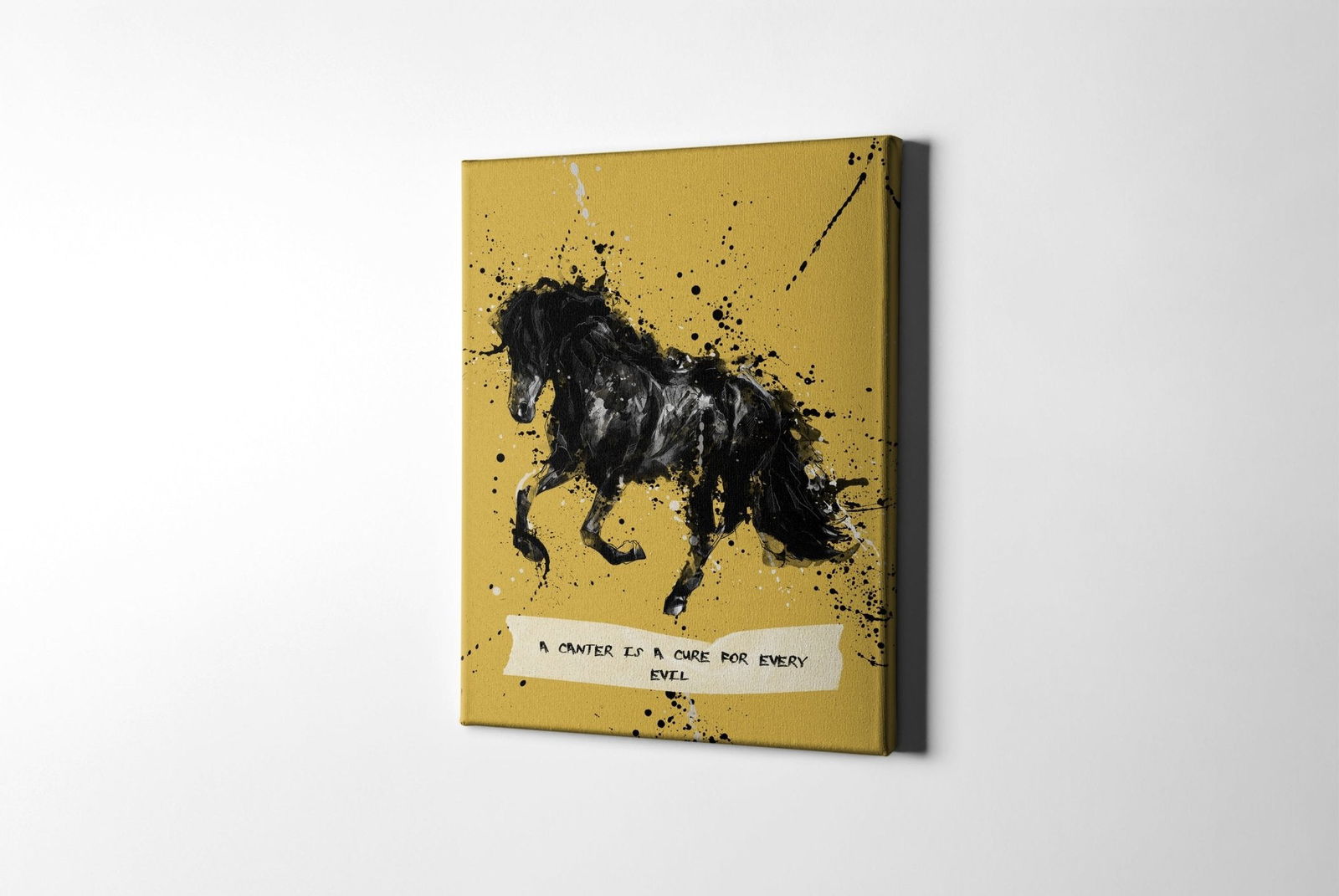 Inspirational Quote Monochromatic Horse Art - Sharpstrokez