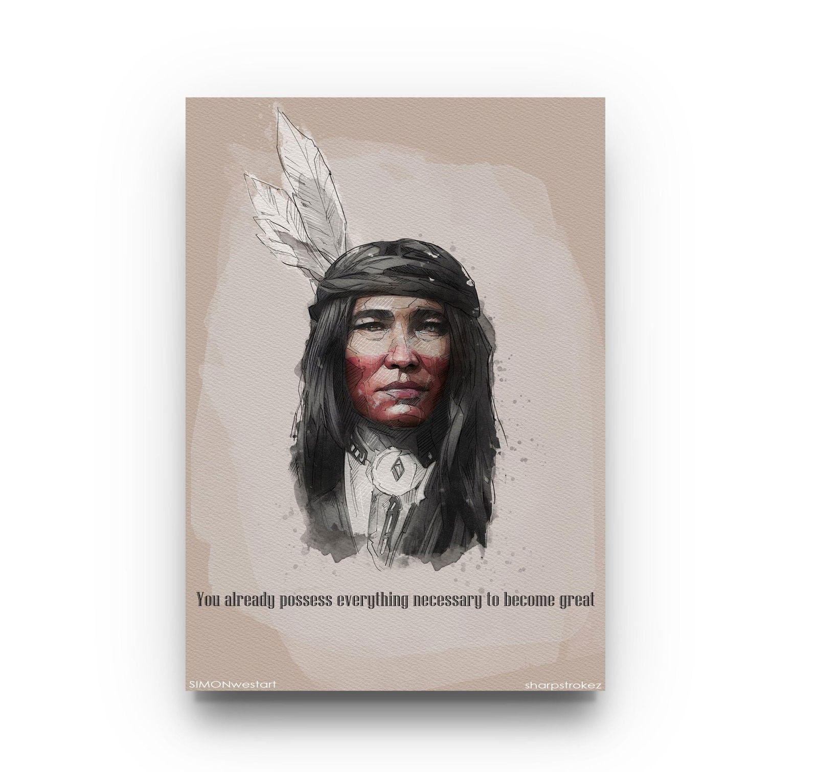 Motivational Quote Cochise - Sharpstrokez