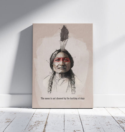 Motivational Quote Sitting Bull - Sharpstrokez