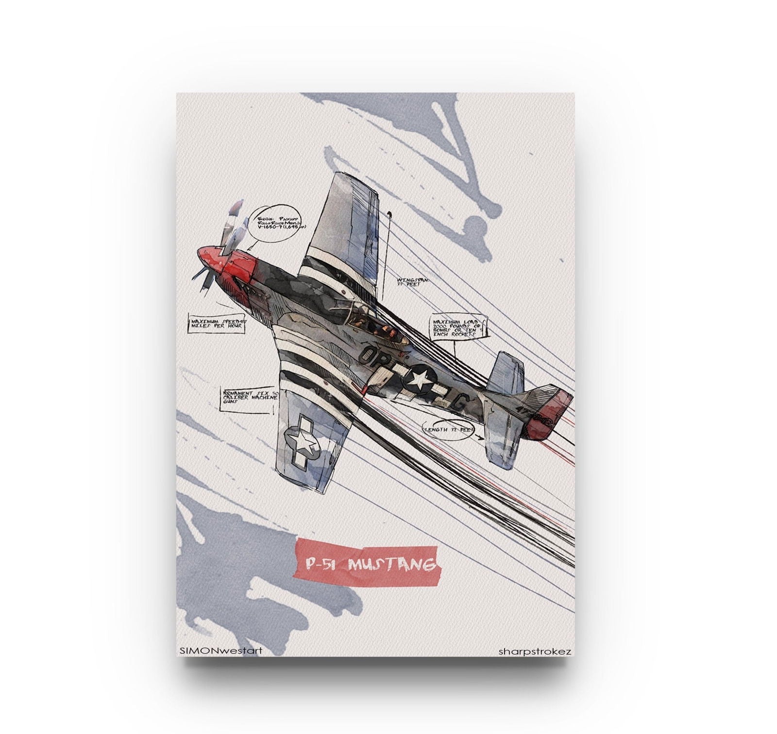 North American P-51 Mustang - Sharpstrokez