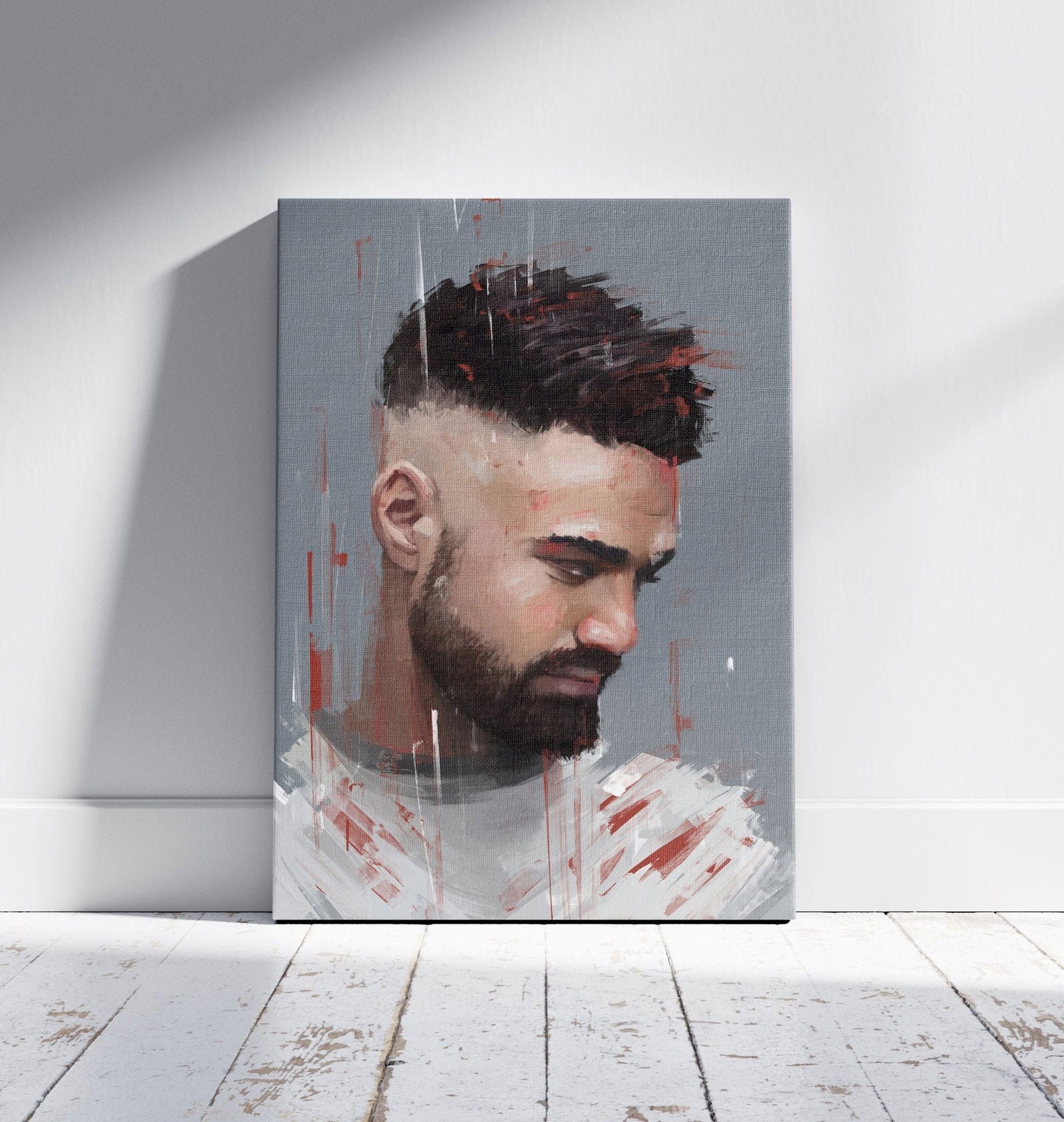 Personalised Acrylic Man Portrait - Sharpstrokez