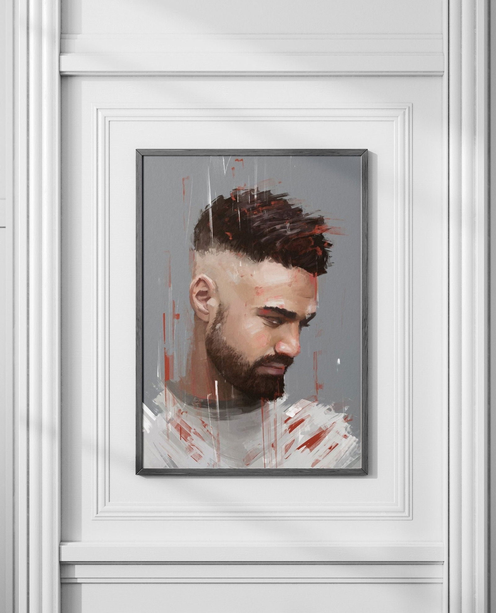 Personalised Acrylic Man Portrait - Sharpstrokez