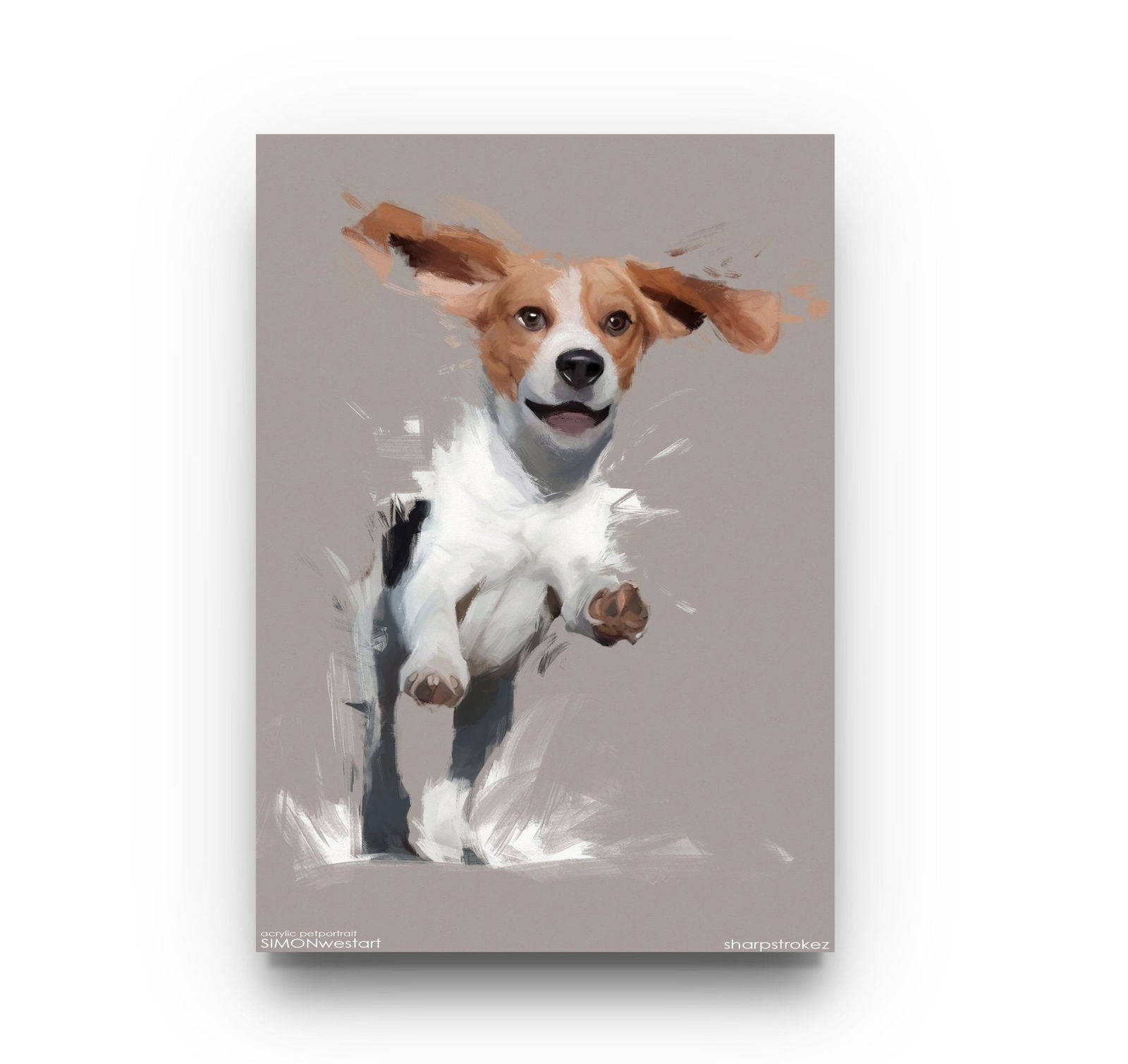 Personalised Acrylic Pet Portrait (Whole body) - Sharpstrokez