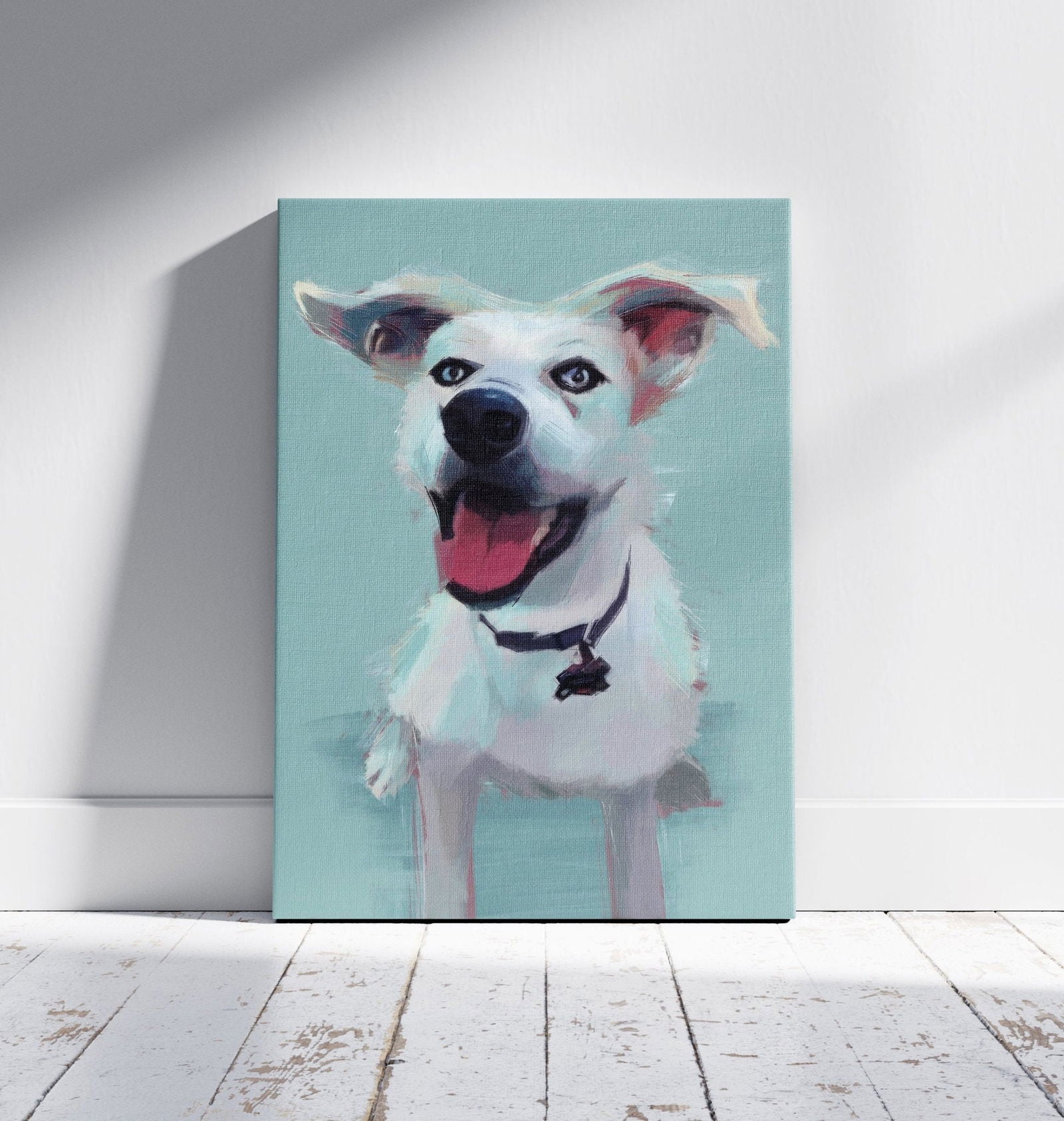 Personalised Gouache PetPortrait - Half Body - Sharpstrokez