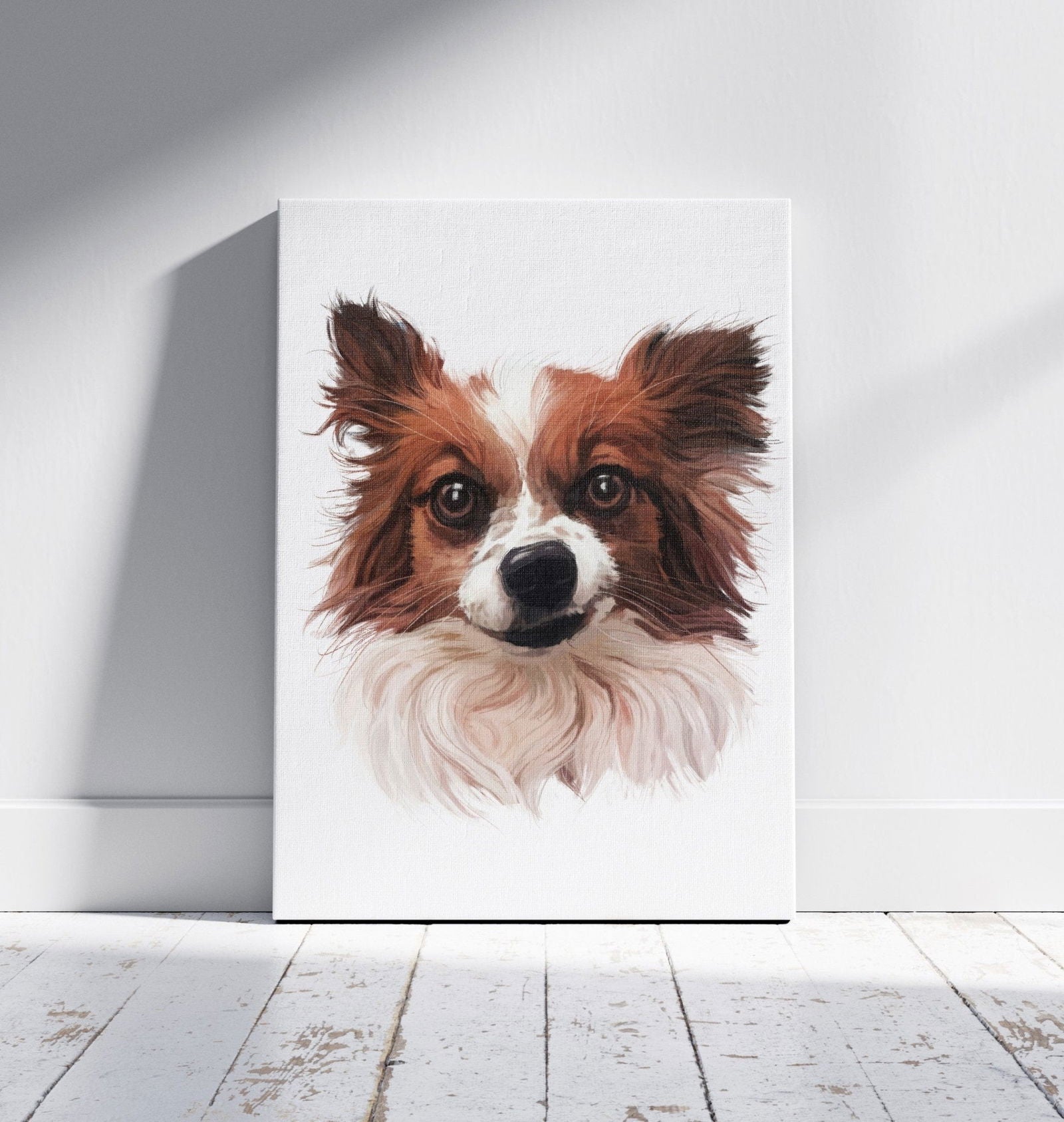 Personalised  Gouache Pet Portrait - Head - Sharpstrokez