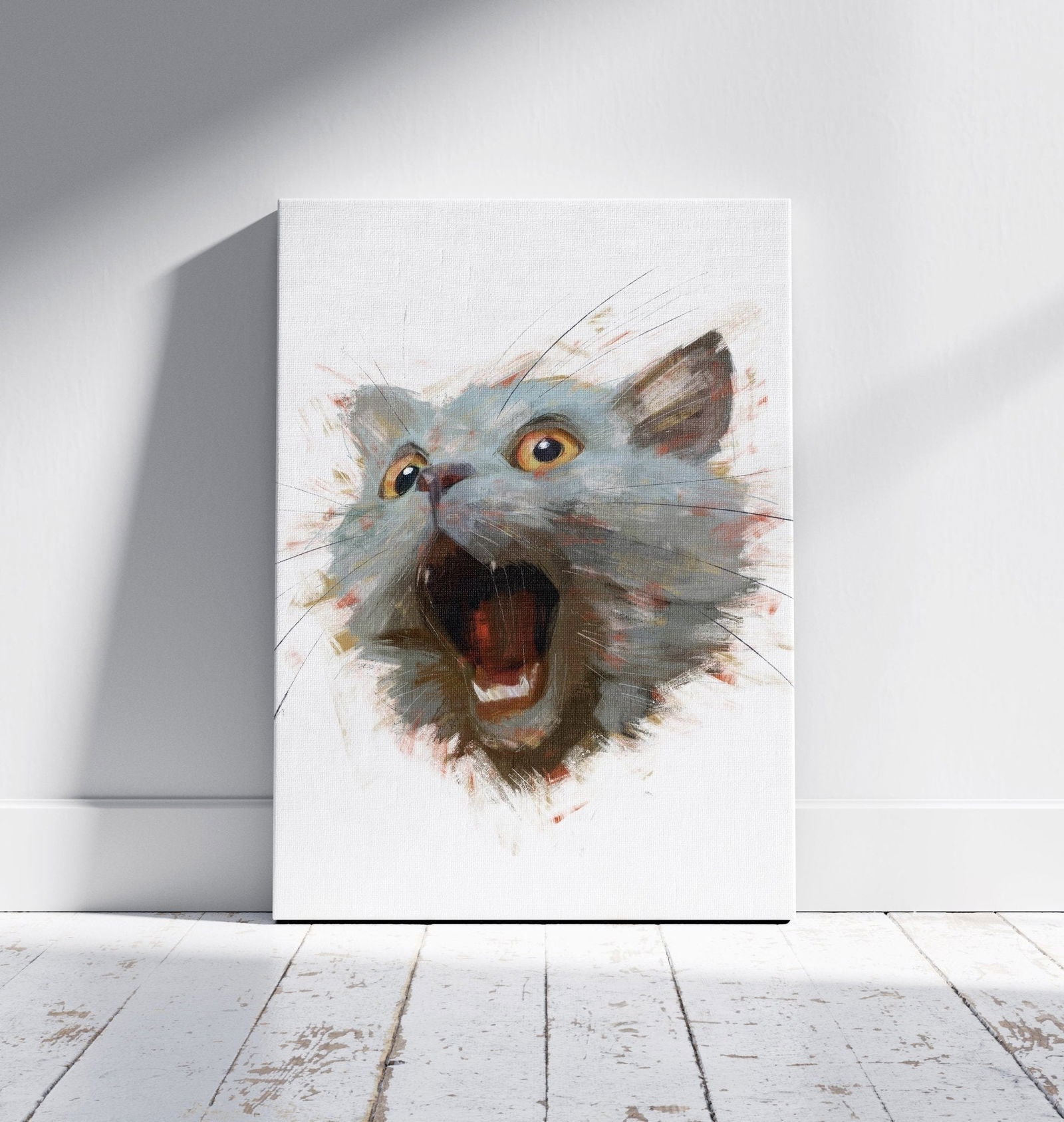 Personalised  Gouache Pet Portrait - Head - Sharpstrokez