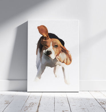 Personalised Gouache Pet Portrait - Whole Body - Sharpstrokez