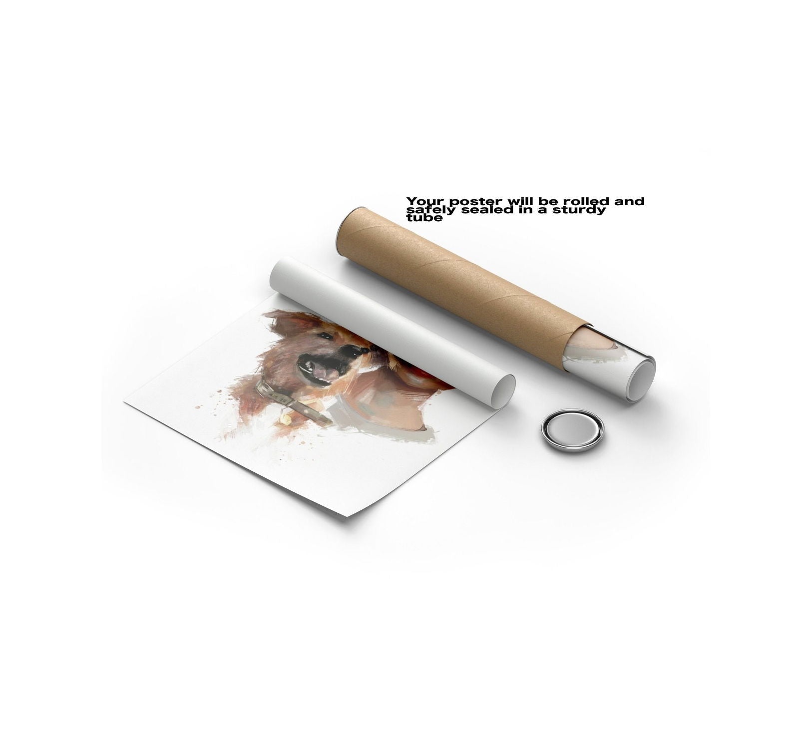 Personalised Gouache Portrait - Mum&Dog - Sharpstrokez