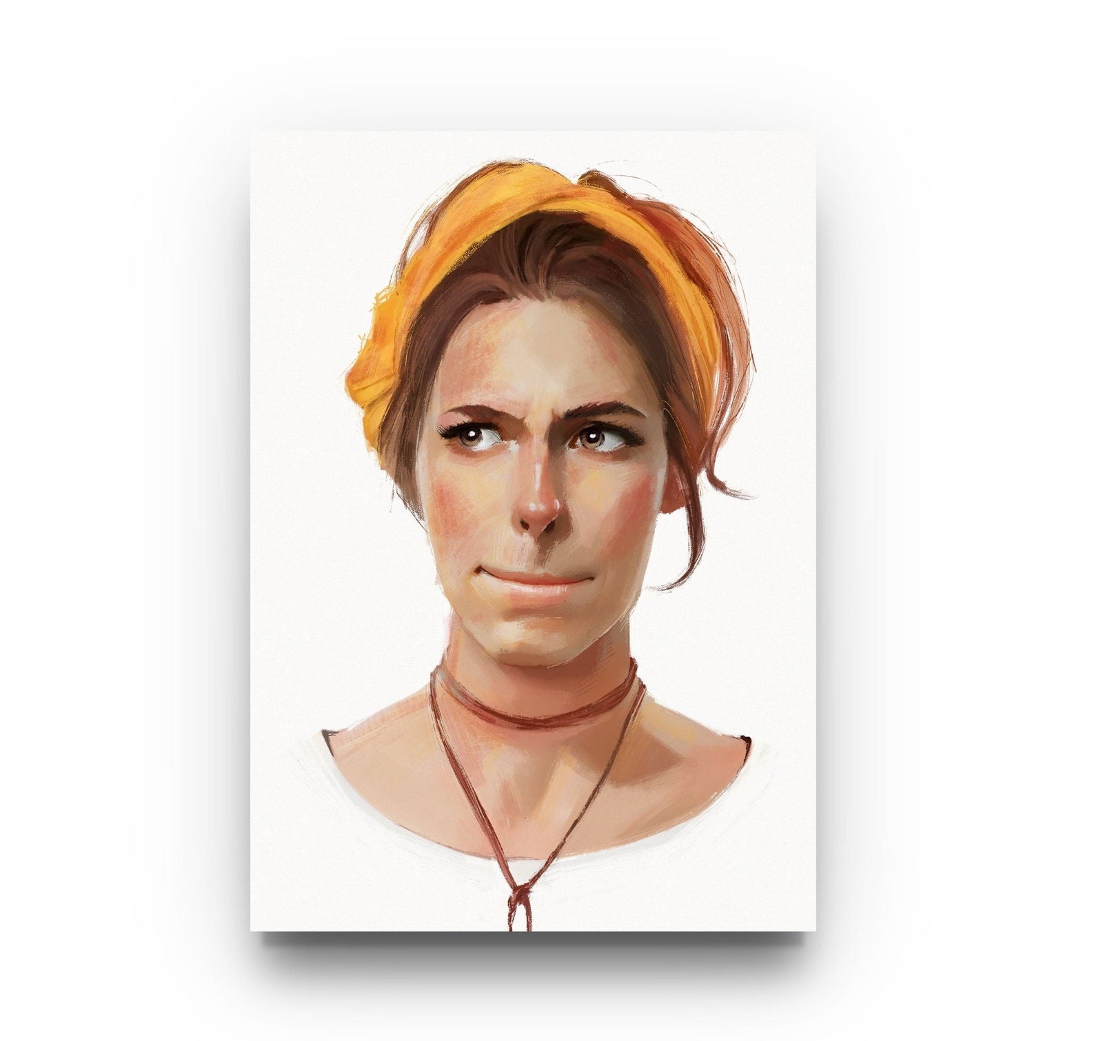 Personalised Gouache Woman Portrait - Sharpstrokez