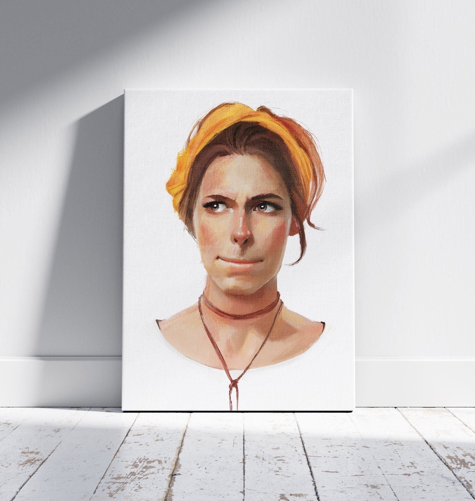 Personalised Gouache Woman Portrait - Sharpstrokez