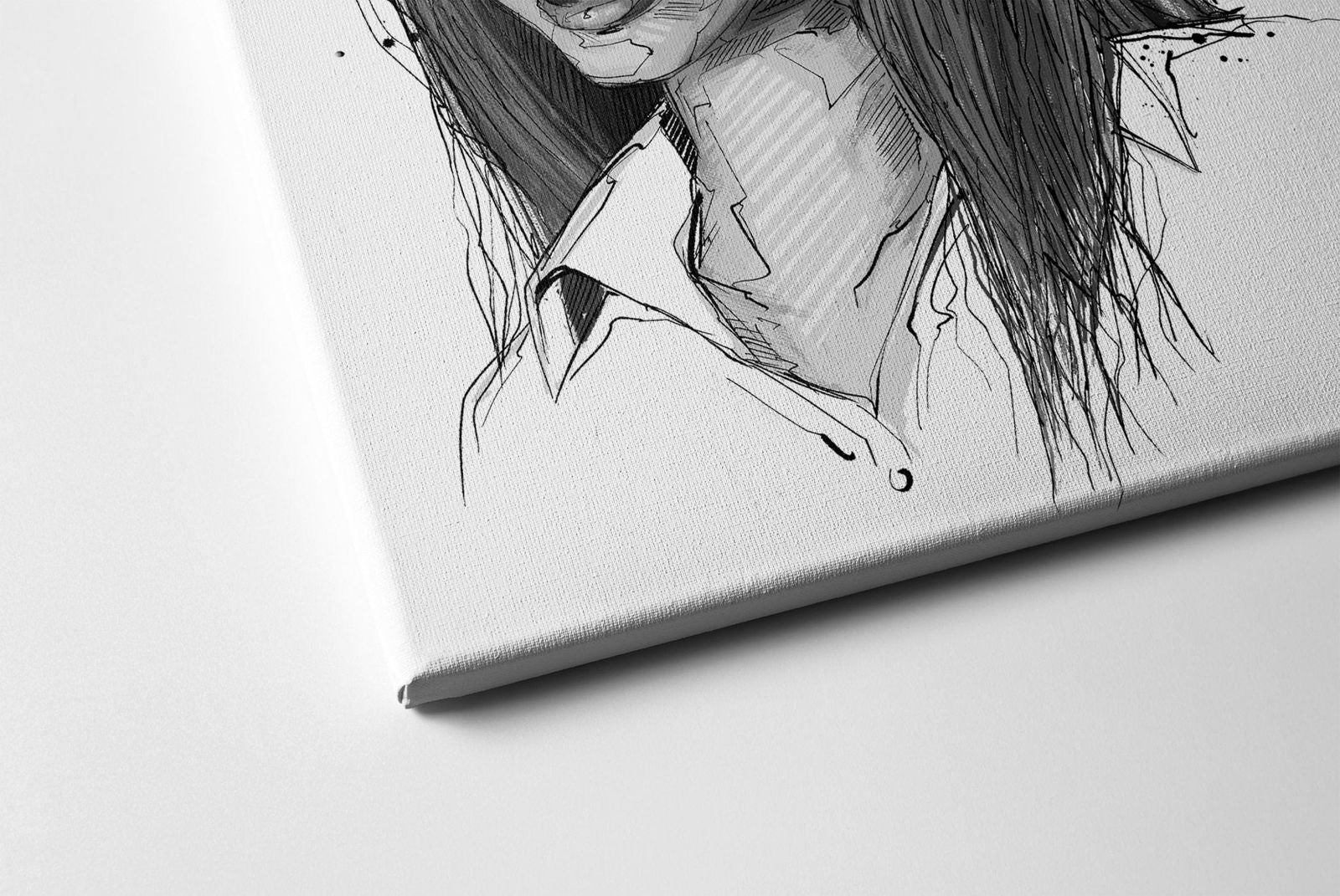 Personalised Monochromatic Female Portrait - Sharpstrokez