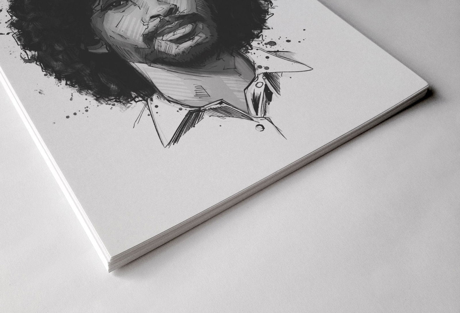 Personalised Monochromatic Male Portrait - Sharpstrokez