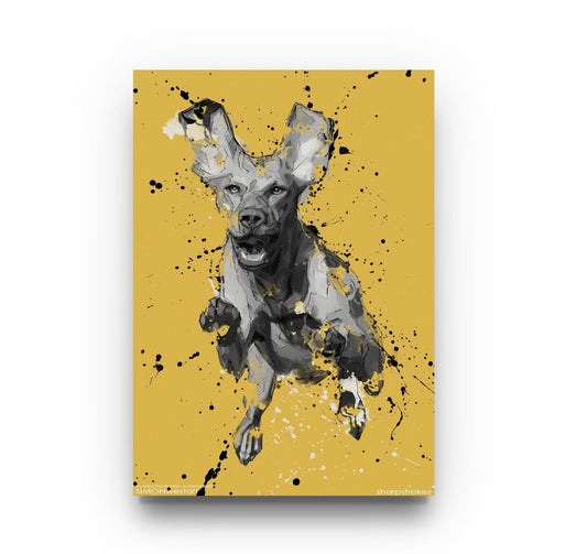 Personalised Monochromatic Pet Portrait - Sharpstrokez