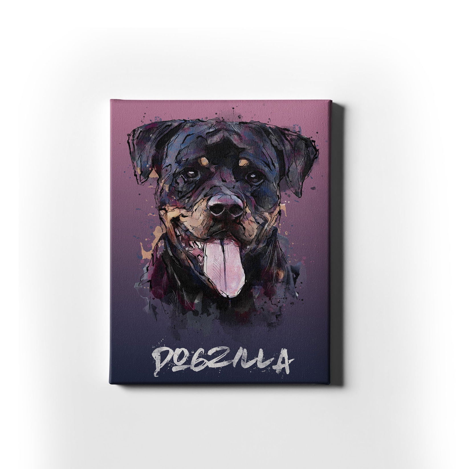 Personalised Pet Watercolour Mixed Media (Head) - Sharpstrokez