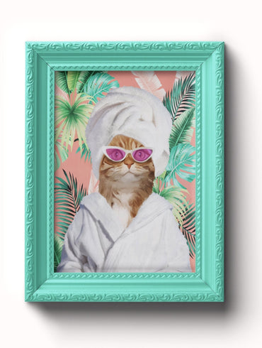 Personalised Pet in the Bathroom - Sharpstrokez
