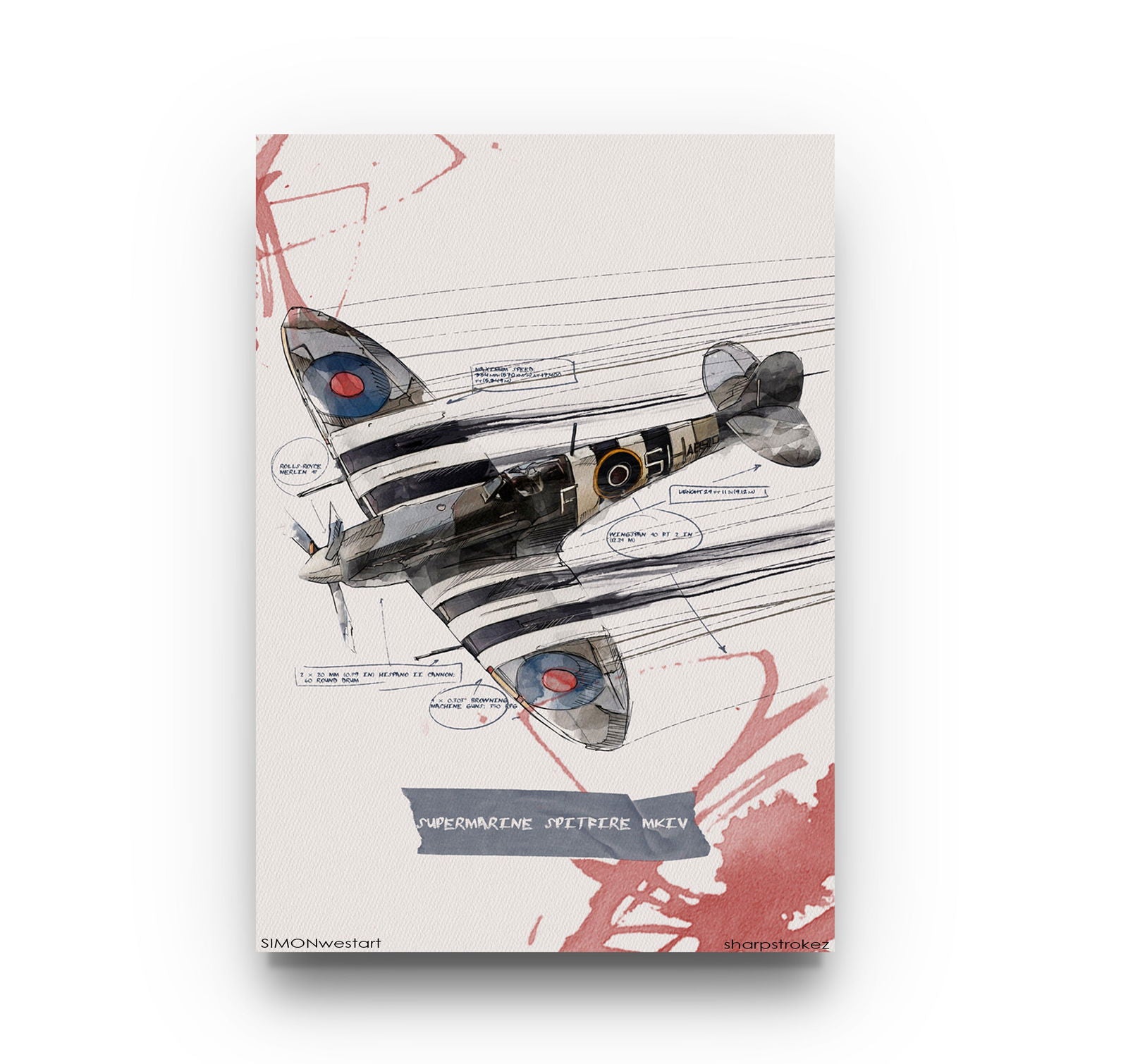 Supermarine Spitfire - Sharpstrokez
